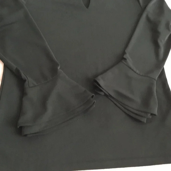 Calvin Klein  black sleeve blouse Sz M - Picture 6 of 10